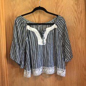 Off the shoulder crop top